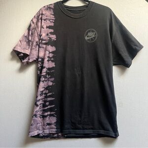 Nike Men's Max90 Black and Purple Tie-Dye T shirt Sz M